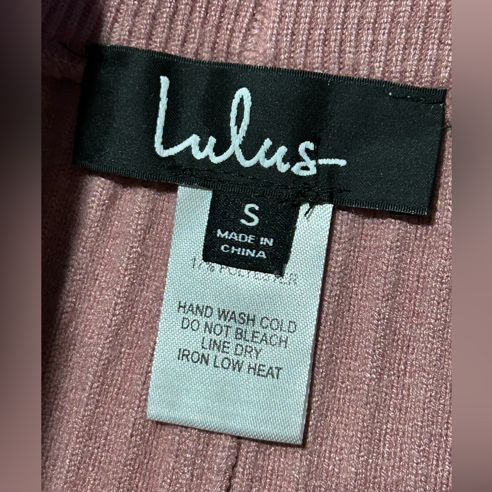 *Lulu's 2 pc Mauve Ribbed Knit Sweater & Pants Set - Picture 13 of 15